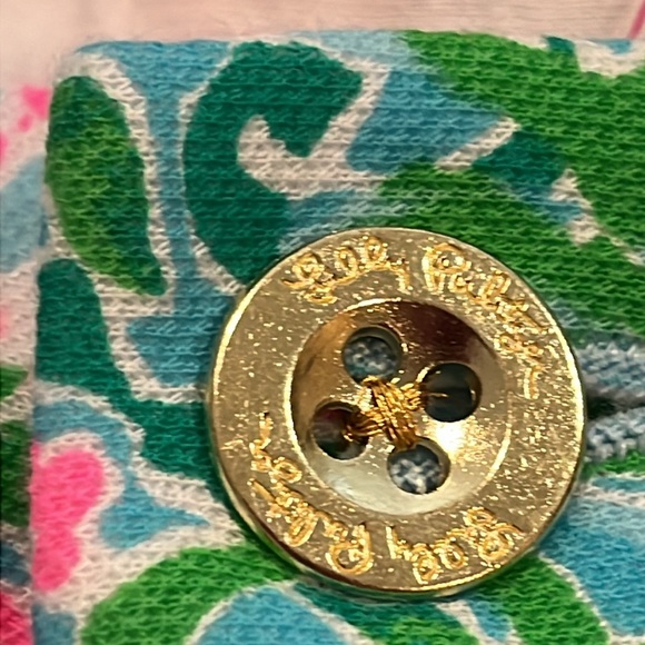 Lilly Pulitzer Buttercup Short Amalfi Blue Leaf It Wild - Size 4 - NWT - Picture 7 of 9